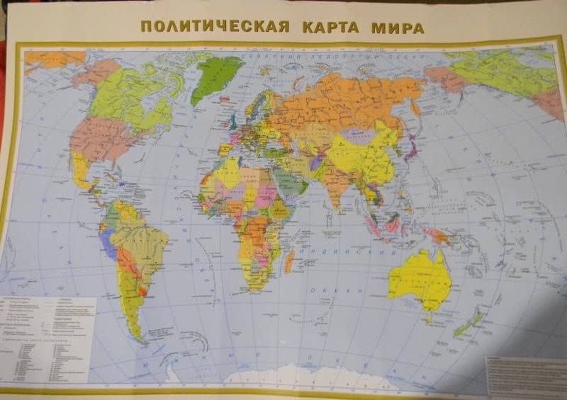 Физическая карта мира. Политическая карта мира (3)