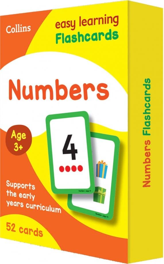 Numbers Flashcards Ages 3-5 (52 cards)
