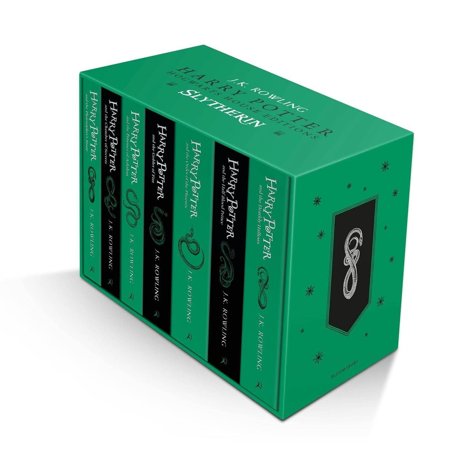 Harry Potter Slytherin House Ed Paperback Box Set J.K. Rowling Гарри Поттер, изд Слизерин комплект книг Дж. К Роулинг / Книги на английском языке — Joanne Rowling