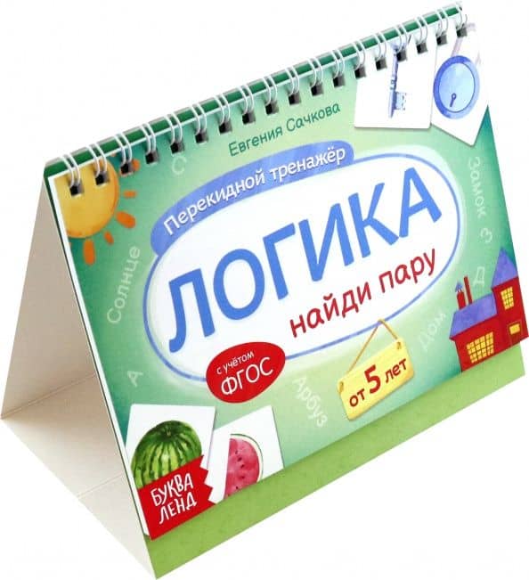 Перекидной тренажёр Логика. Найди пару, от 5 лет