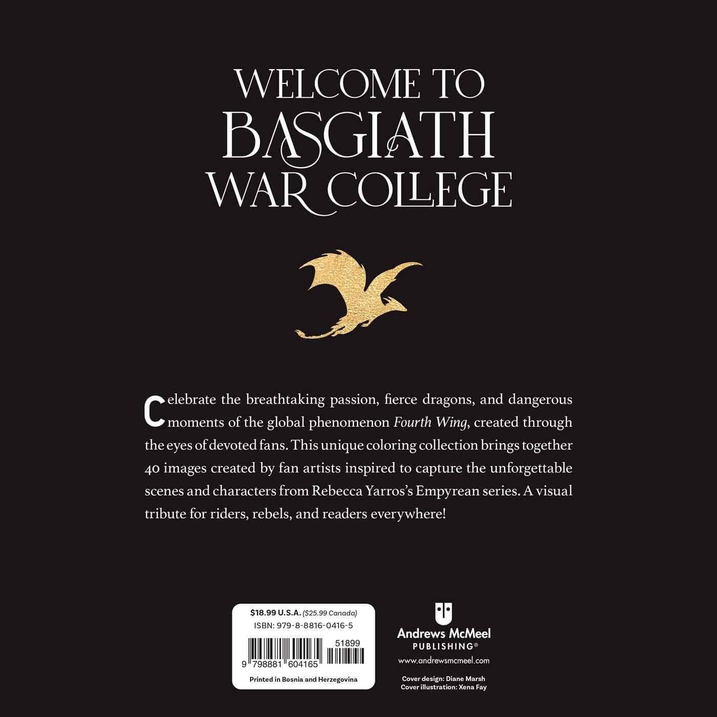 Fourth Wing: The Official Coloring Book Четвертое крыло официальная раскраска /Книги на английском языке (2)