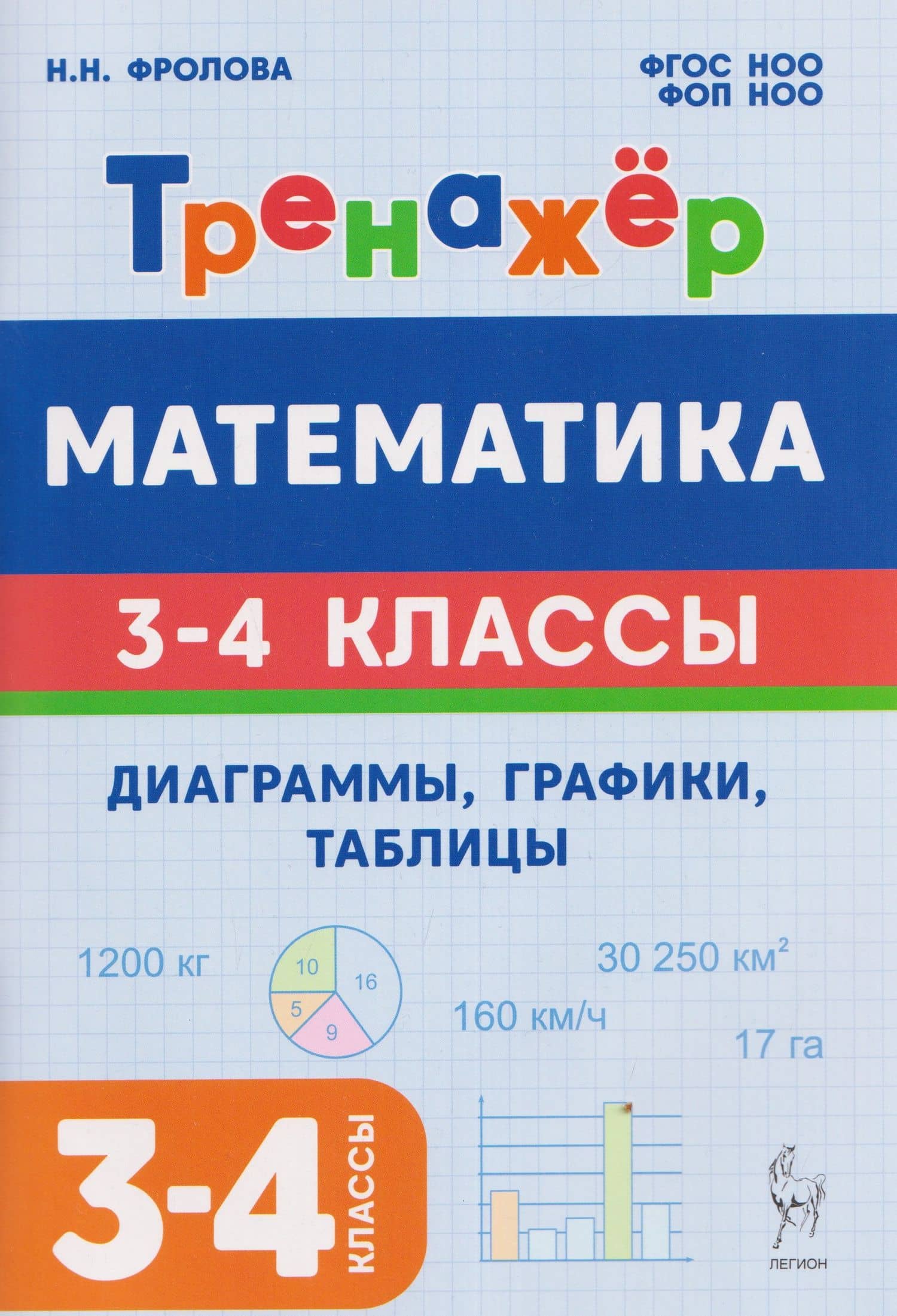 Математика. 3-4 классы. Тренажёр. Диаграммы, графики, таблицы — Наталья Николаевна Фролова
