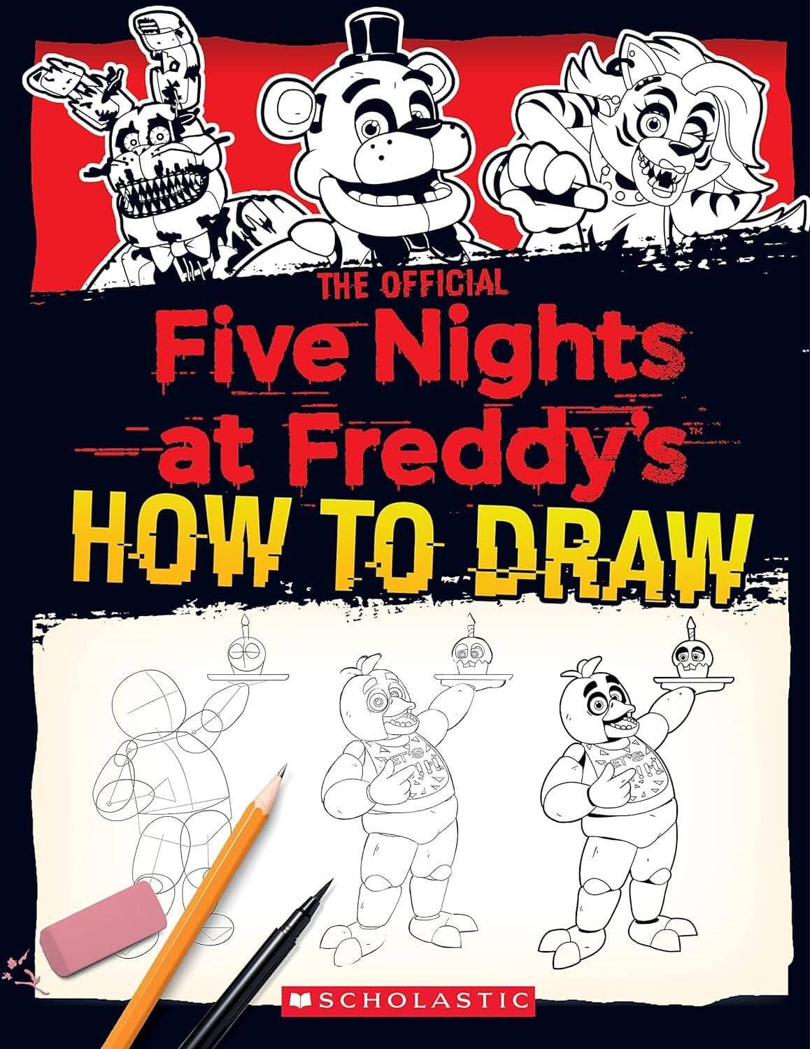 Five Nights at Freddy's How to Draw Пять ночей у Фредди Как рисовать / Книги на английском языке — Скотт Коутон