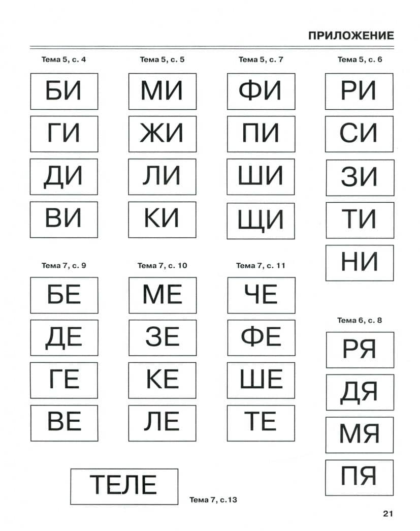 Я запоминаю слоги. Тетрадь № 2. Приложение к "Занимательному букварю". Темы 5-10 — Татьяна Семеновна Резниченко (3)