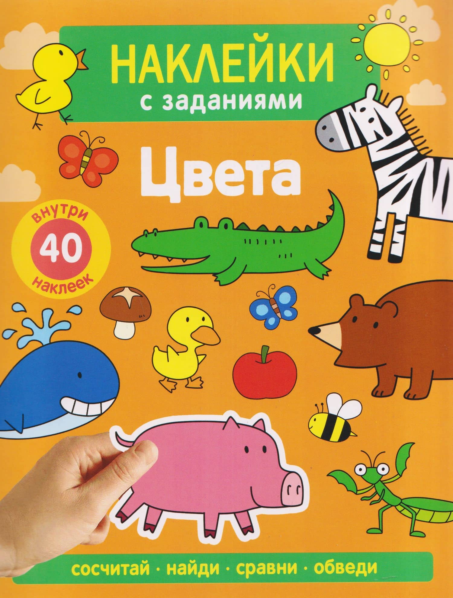Цвета. Наклейки с заданиями — А. Лапина