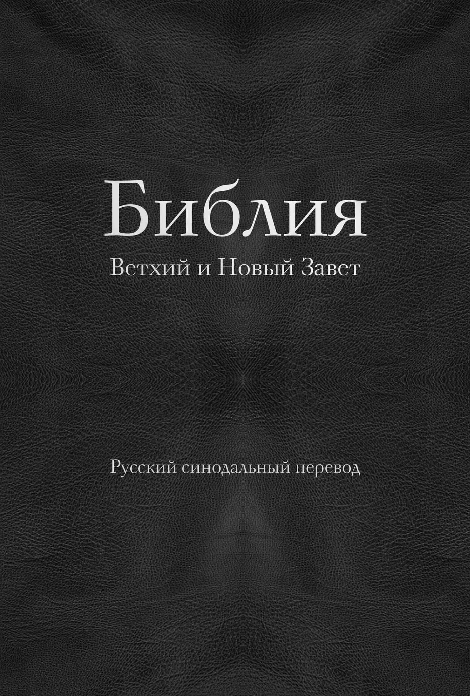 Библия. Ветхий и Новый Завет (77 книг, с индексами и серебрянным обрезом, черная экокожа на молнии)