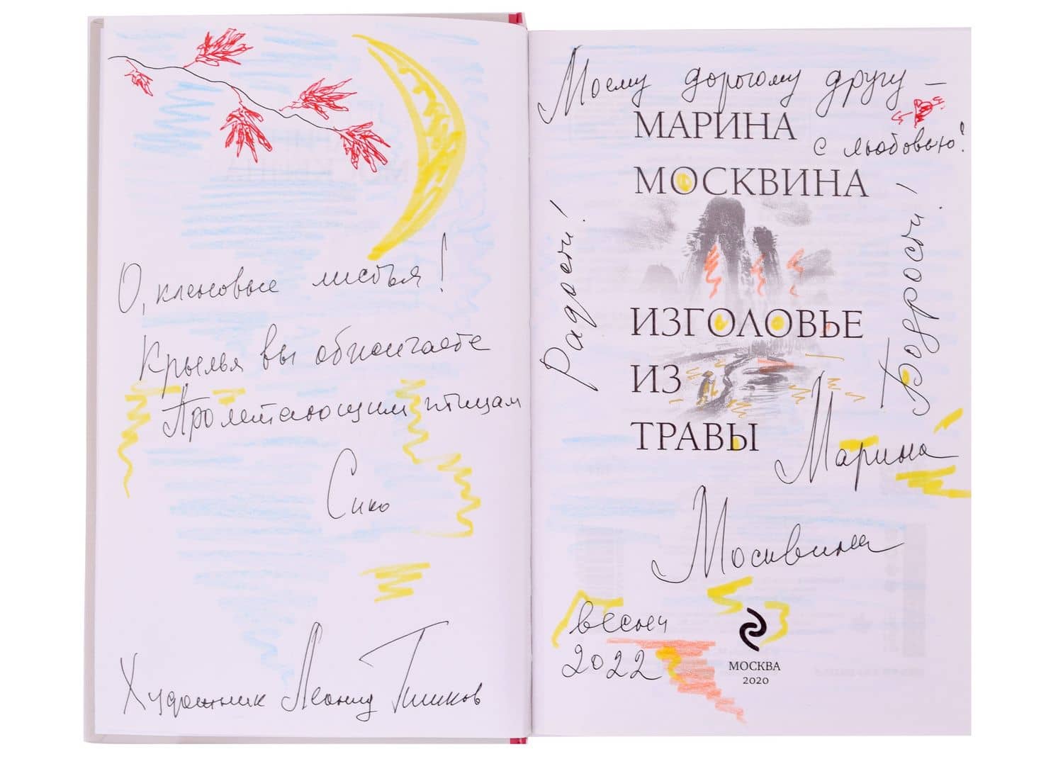 Изголовье из травы (с автографом) — Марина Львовна Москвина (2)