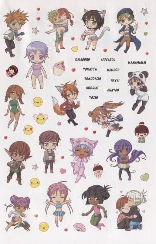 Anime & Kawaii. Более 600 няшных стикеров! Для украшения ежедневника, смартфона или ноутбука! (зеленая) (3)