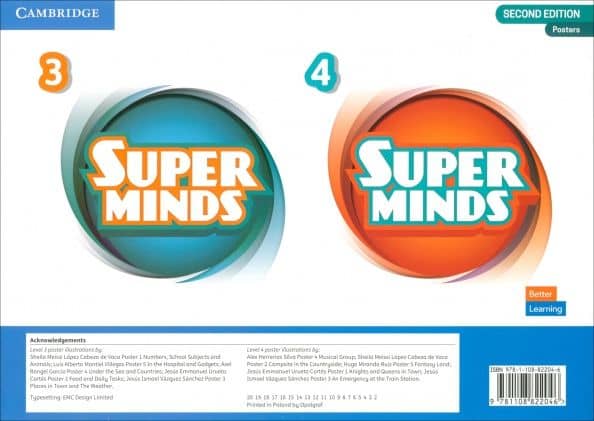 Super Minds. 2nd Edition. Level 3–4. Poster Pack