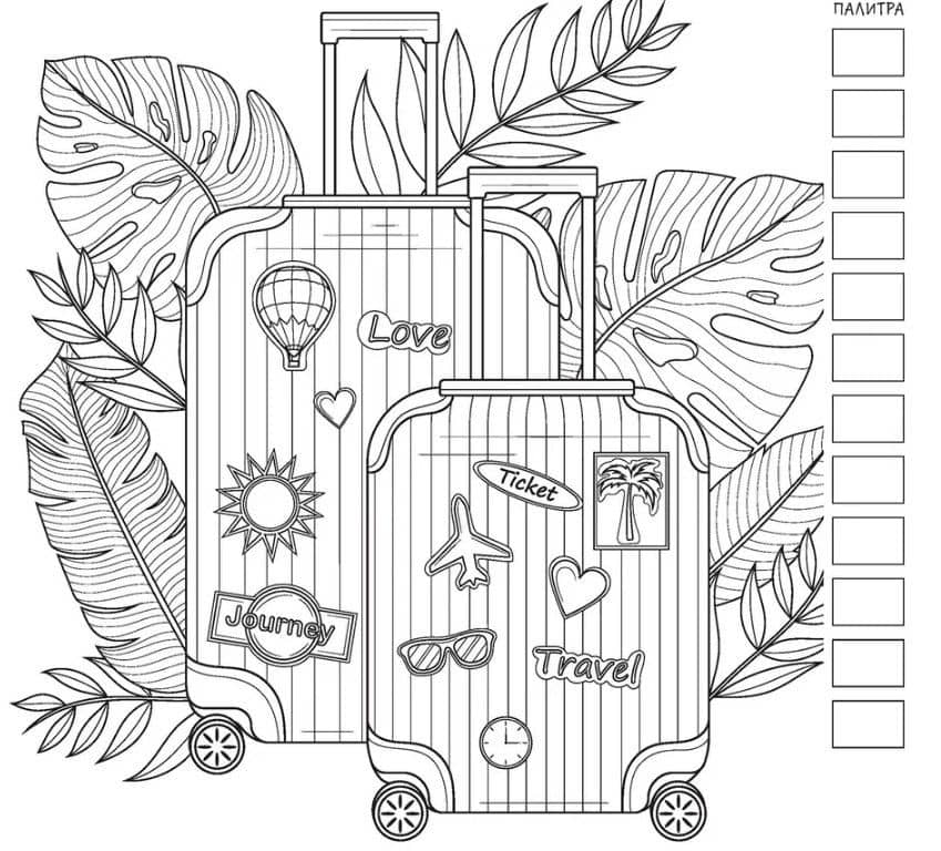 Love Travel. Раскраска-антистресс для влюбленных в путешествия. 32 проекта для работы спиртовыми маркерами (3)