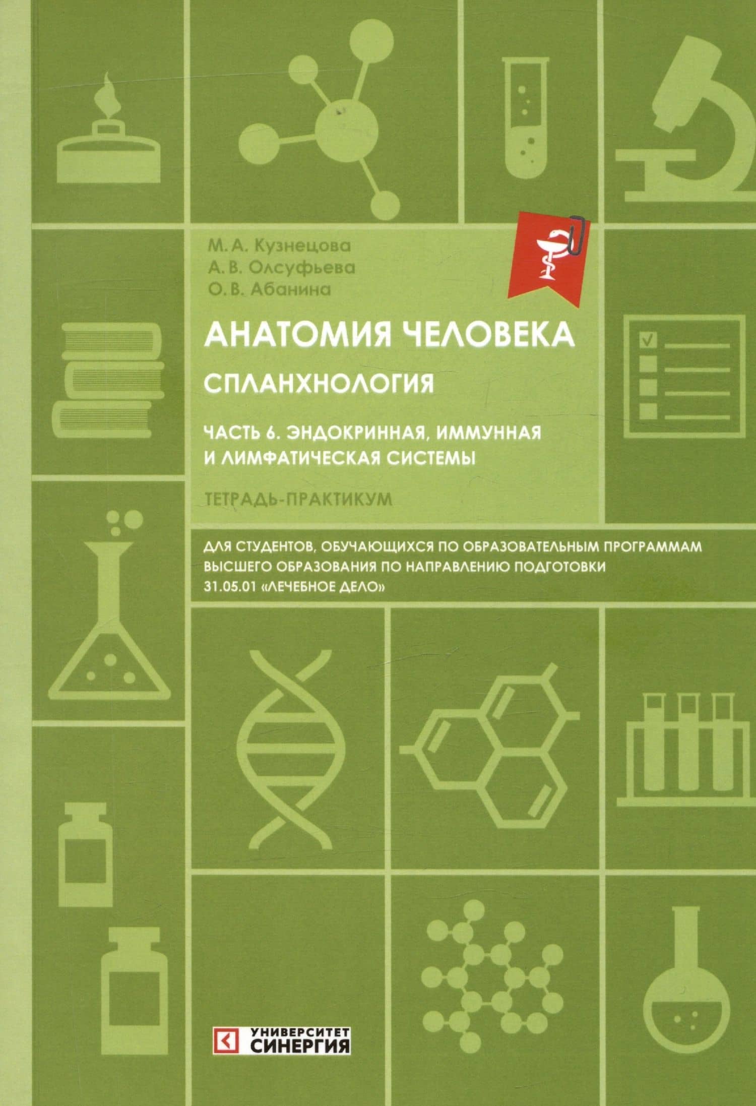 Анатомия человека. Спланхнология. Часть 6. Эндокринная, иммунная и лимфатическая системы. Тетрадь-практикум — Анна Викторовна Олсуфьева