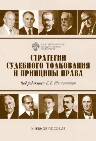 Стратегии судебного толкования и принципы права. Учебное пособие — Арсений Александрович Краевский