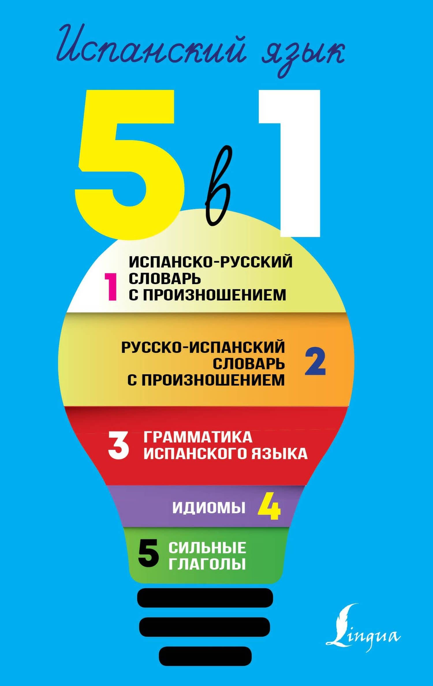 Испанский язык. 5 в 1: Испанско-русский словарь с произношением. Русско-испанский словарь с произношением. Грамматика испанского языка. Идиомы. Сильные глаголы — Сергей Александрович Матвеев