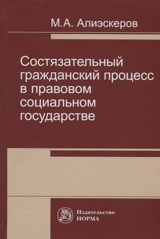 Состязательный гражданский процесс в правовом социальном государстве — Мизамир Ахмедбекович Алиэскеров