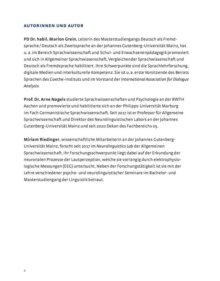 Neurodidaktik aktuell. Grundlagen für Sprachlehrende. Deutsch als Fremd- und Zweitsprache — Arne Nagels (3)