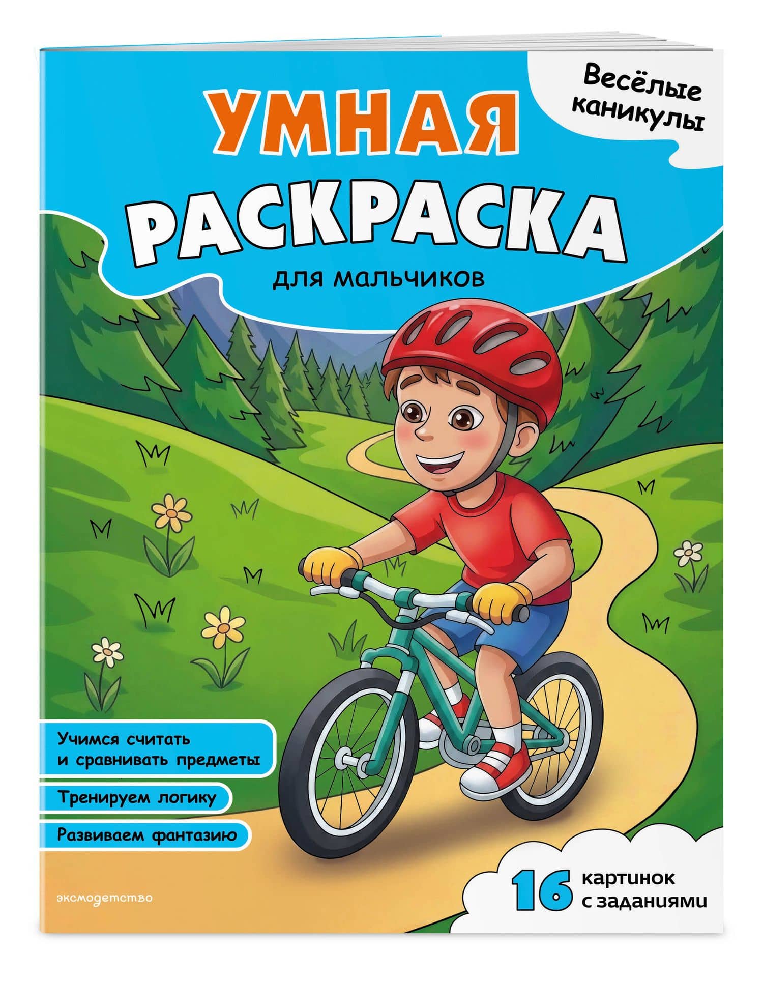 Веселые каникулы. Умная раскраска для мальчиков (3)