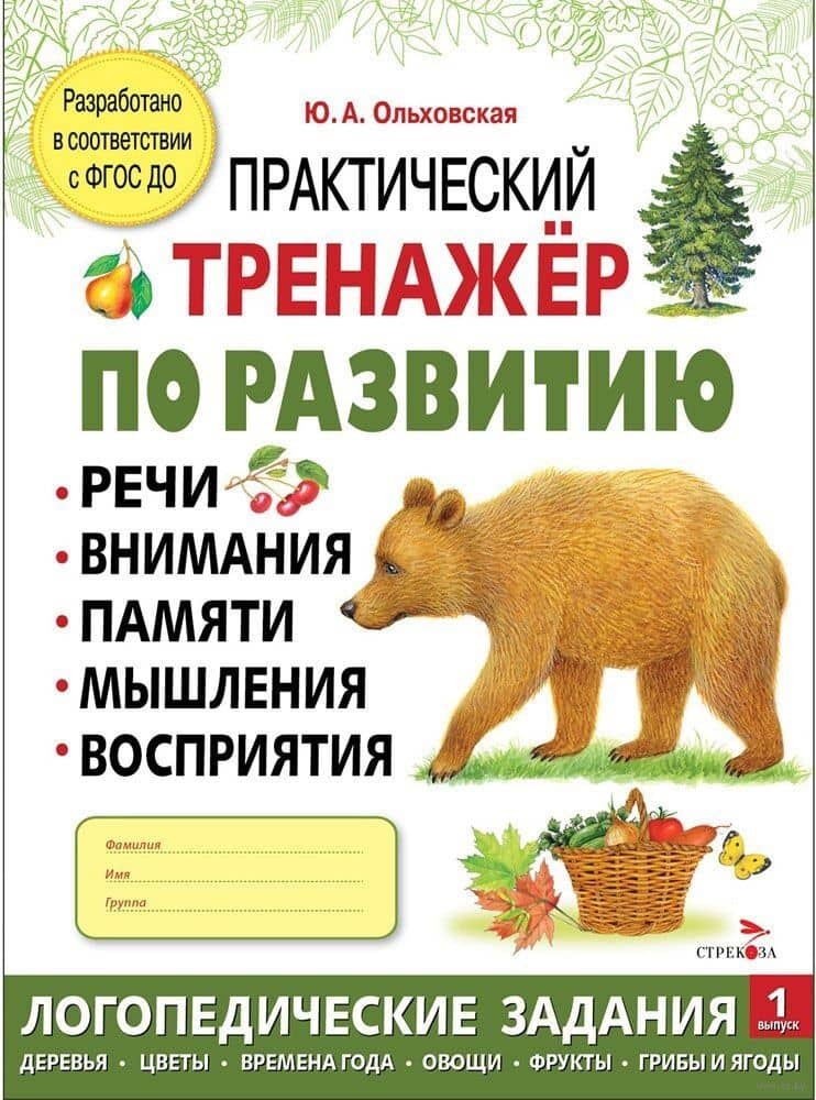 Практический тренажер по развитию речи, внимания, памяти, мышления, восприятия. Выпуск 1. Рабочая тетрадь