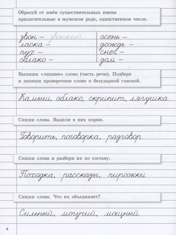 Прописи на каникулы с заданиями по орфографии. 4 класс — Галина Николаевна Сычева (3)