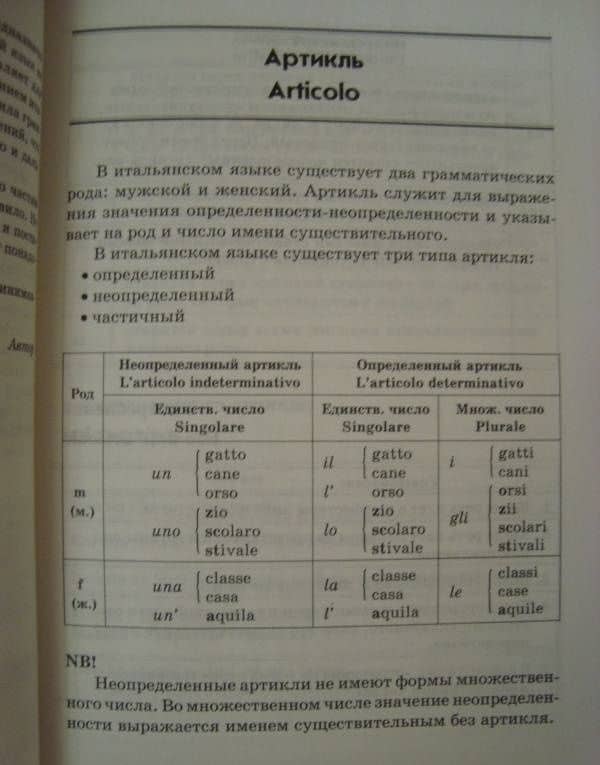 Итальянская грамматика в таблицах и схемах — Светлана Олеговна Галузина (3)